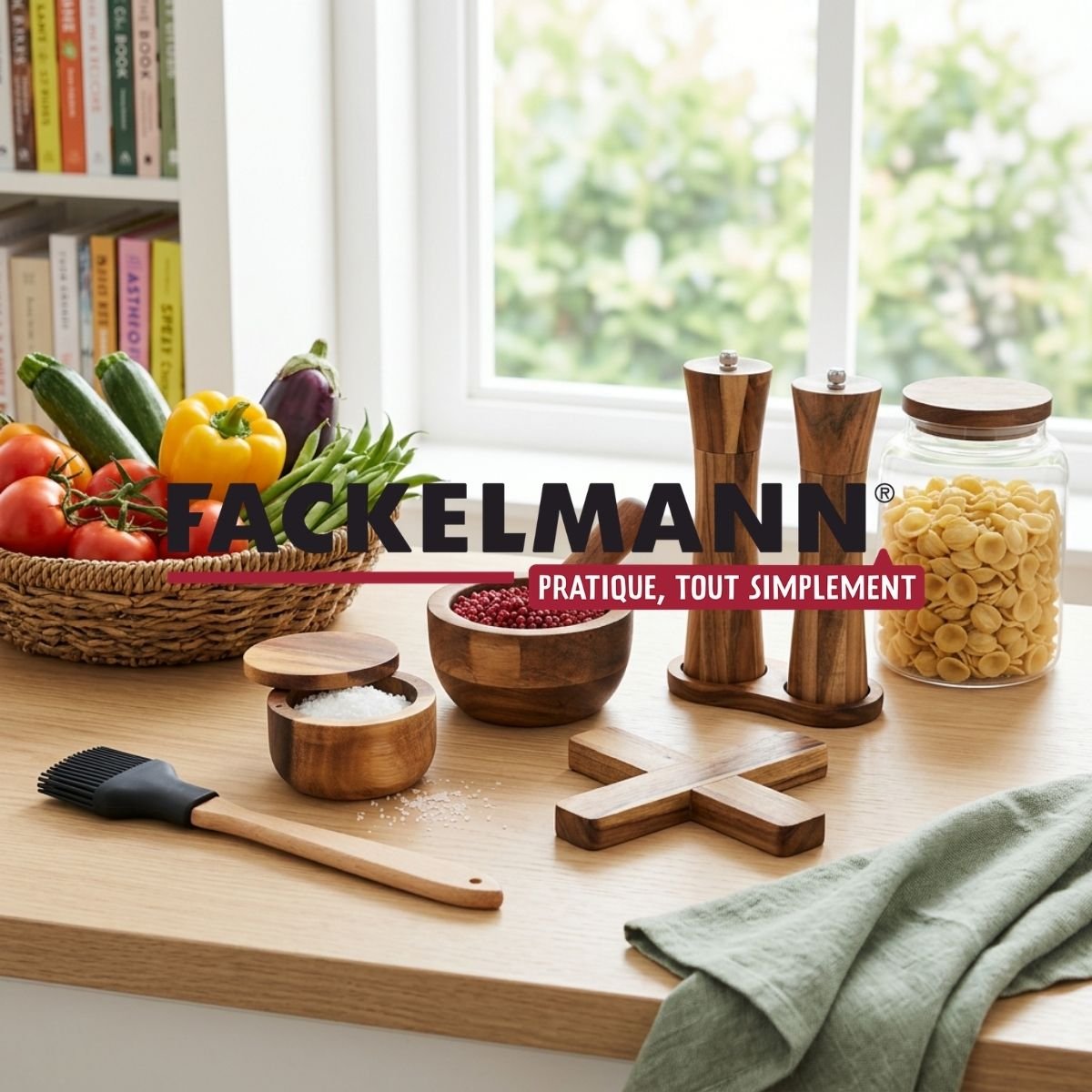 Set moulin à poivre et sel en bois ACACIA bois, FACKELMANN