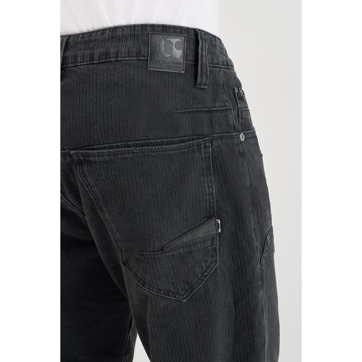 Jeans loose, large loose , longueur 34 black / black, LE TEMPS DES CERISES