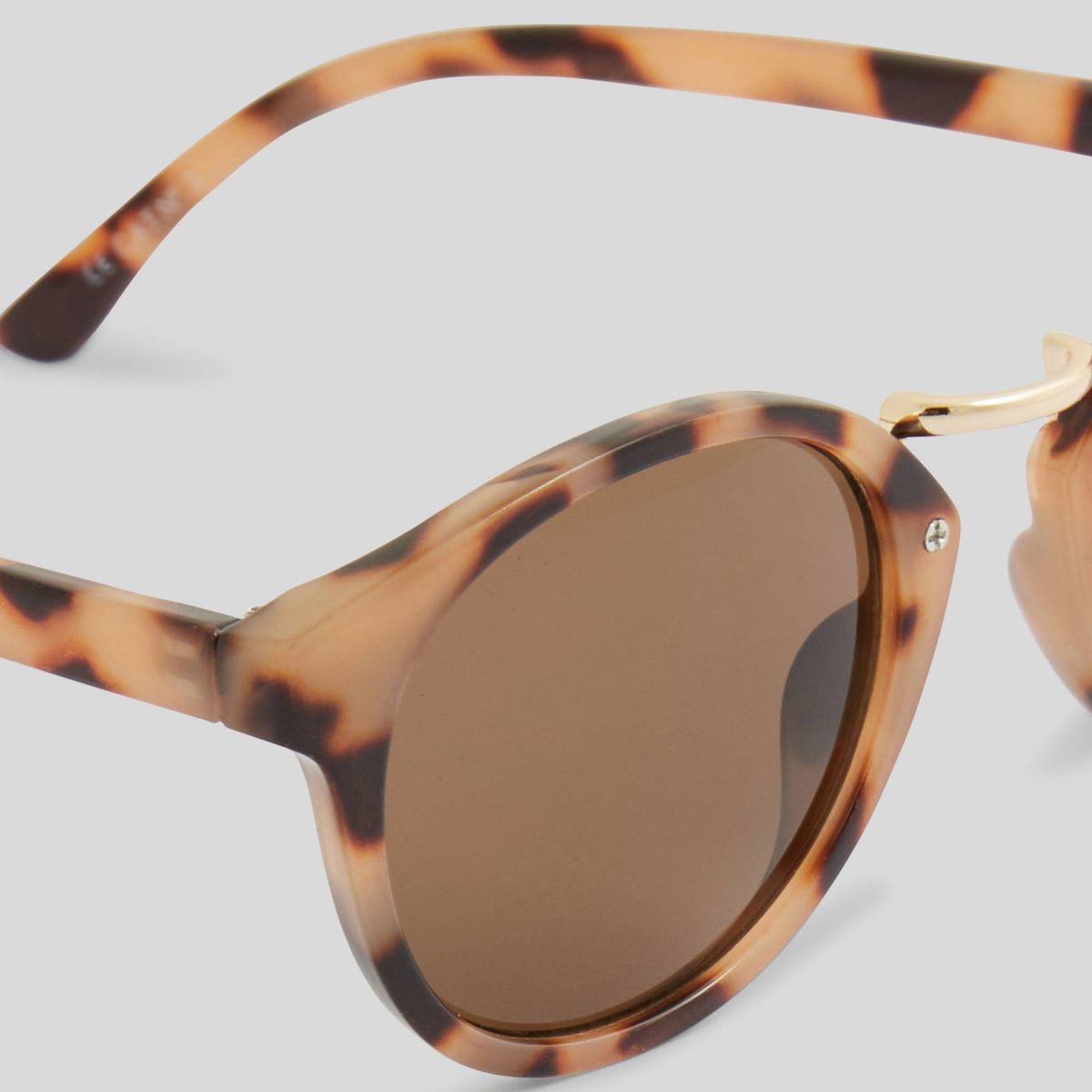 Lunettes de soleil ecaille clair, MONOPRIX