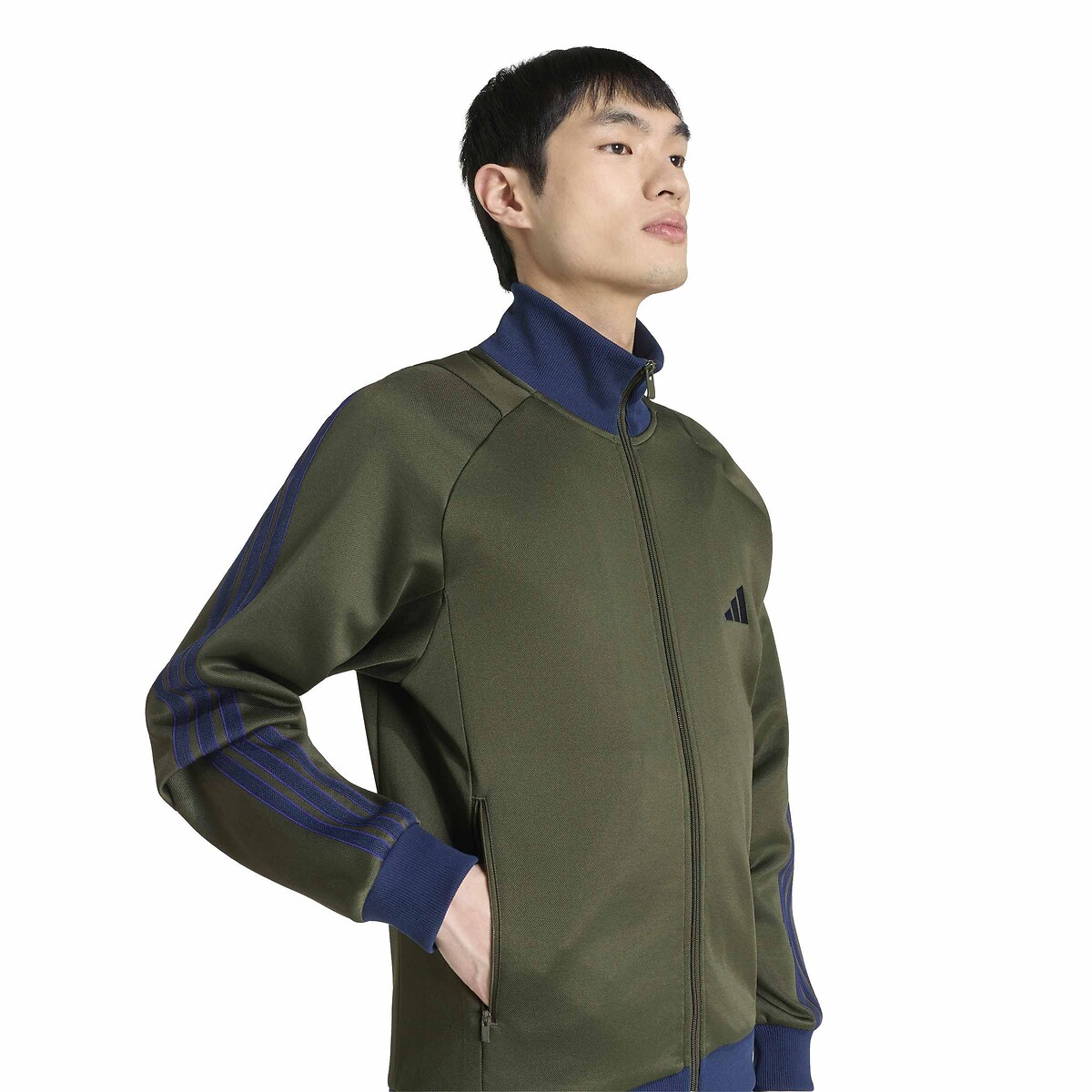 Sweat col montant vert kaki/marine, ADIDAS SPORTSWEAR