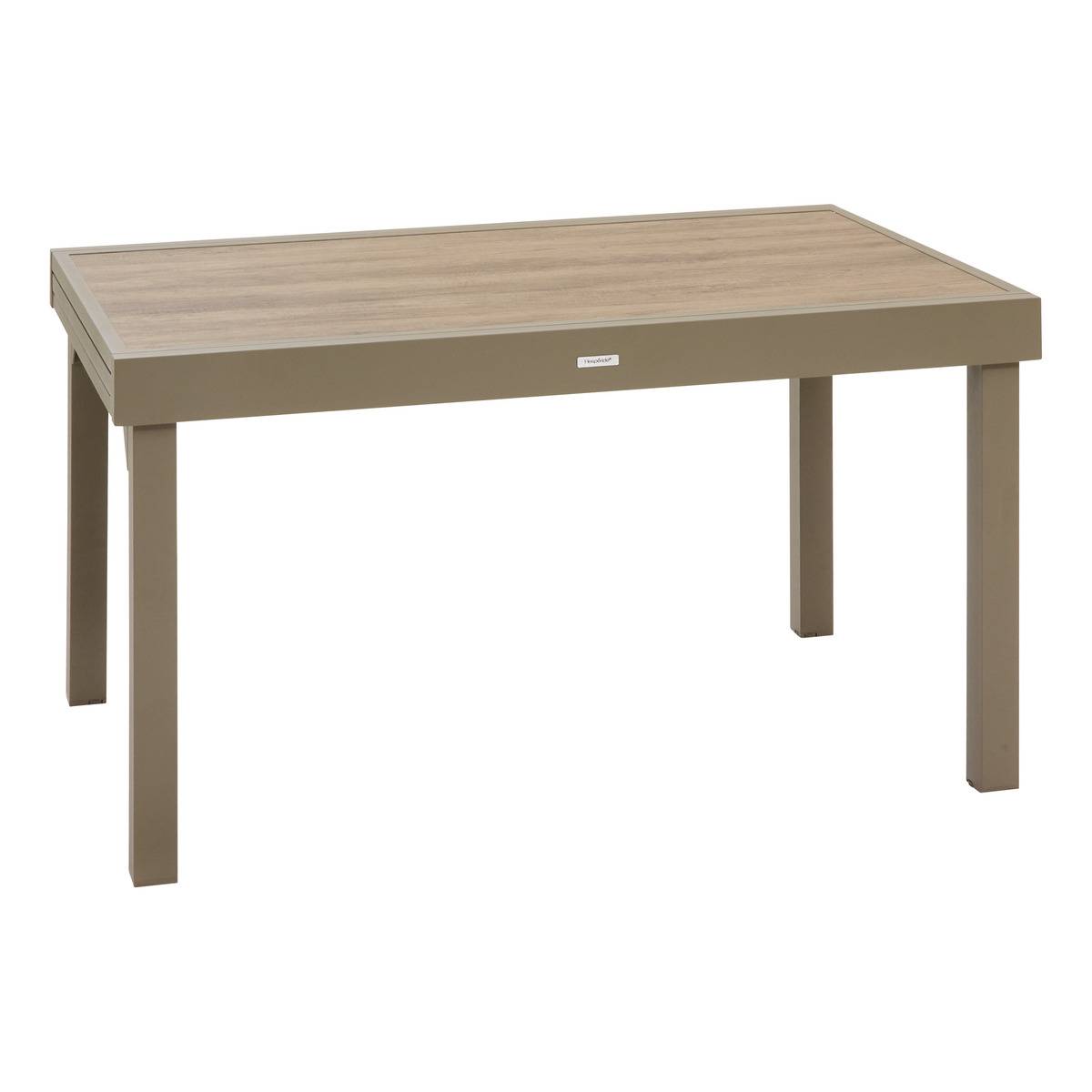 Table de jardin extensible 10 places en aluminium et verre PIAZZA cafe, HESPERIDE