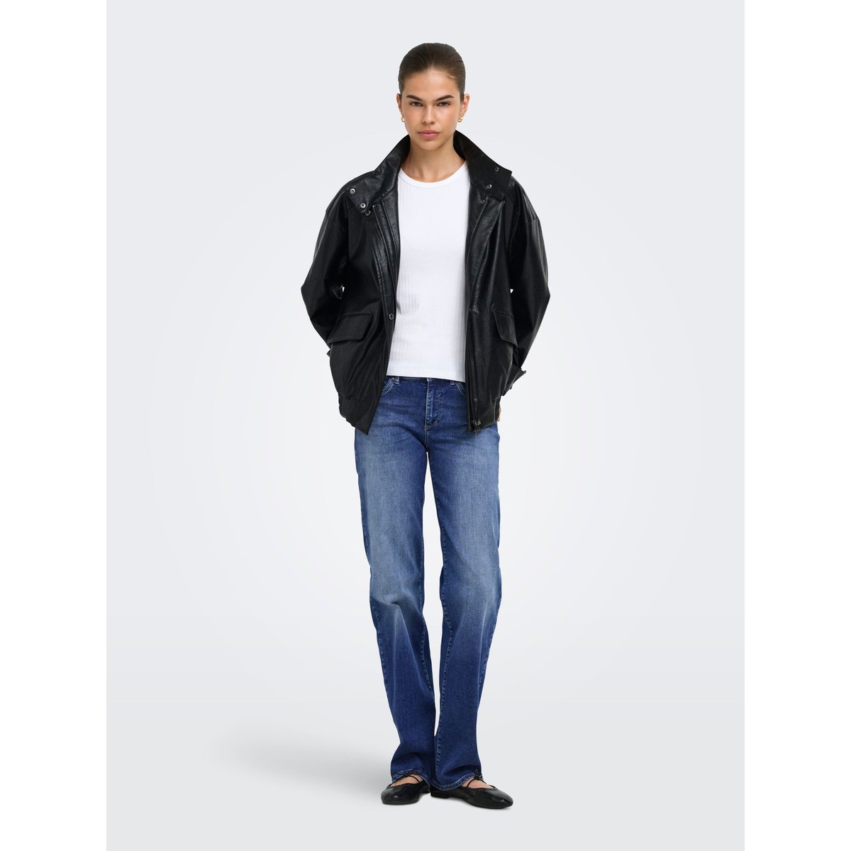 Jean Coupe Droite medium blue denim, ONLY