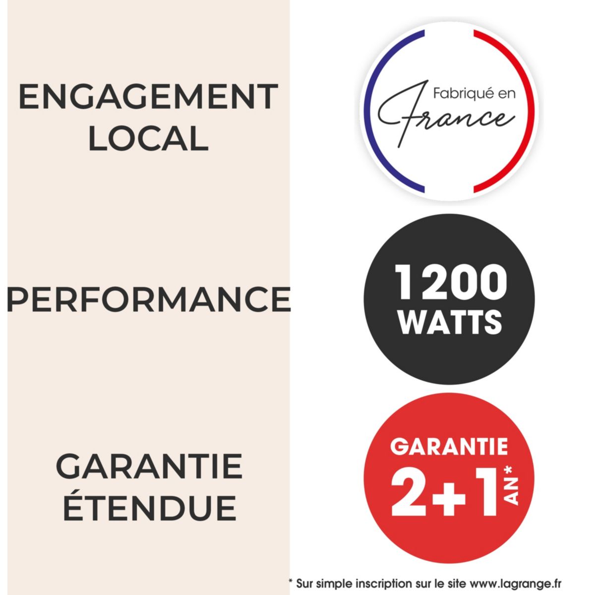 Croque, gaufrier, gaufrette Premium 2 Noir G+GT+CM+spatule 018663 couleur unique, LAGRANGE