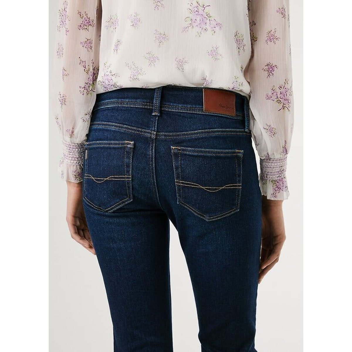 Jean flare taille basse PIMLICO dark navy, PEPE JEANS