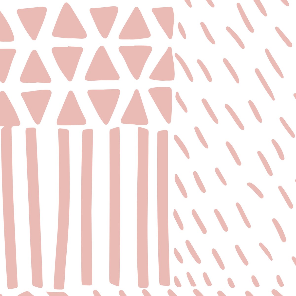 Papier peint panoramique GRAPHIC PATCH rose, LE PAPIERS DE NINON