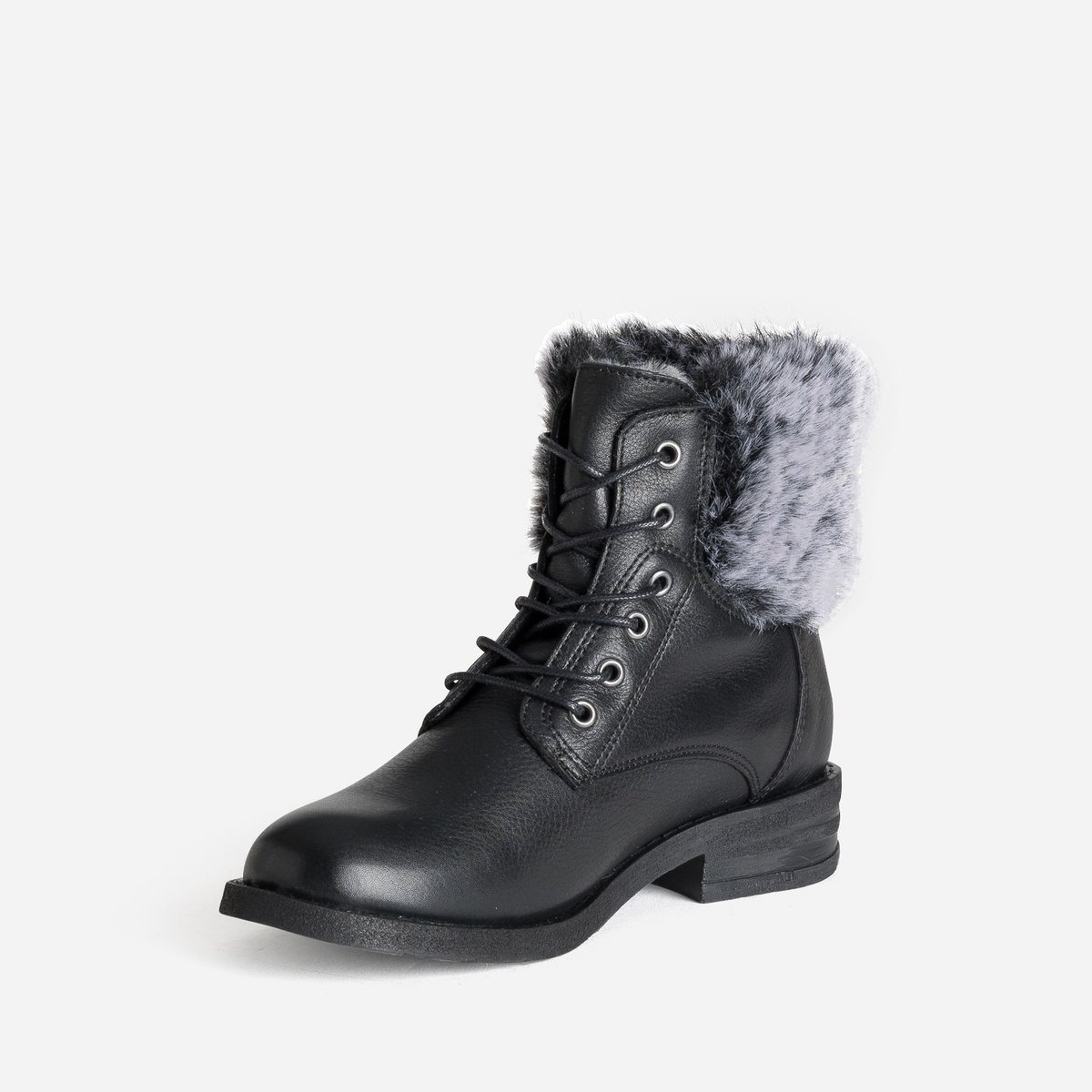 Boots en cuir LYSON noir, ERAM