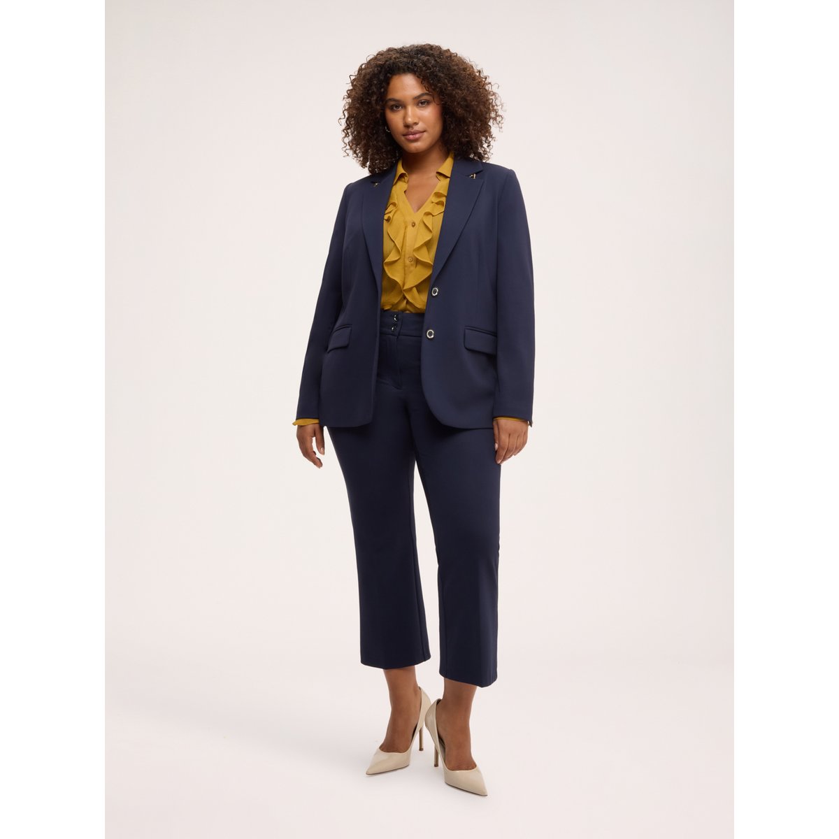 Pantalon Kick Flare bleu, FIORELLA RUBINO