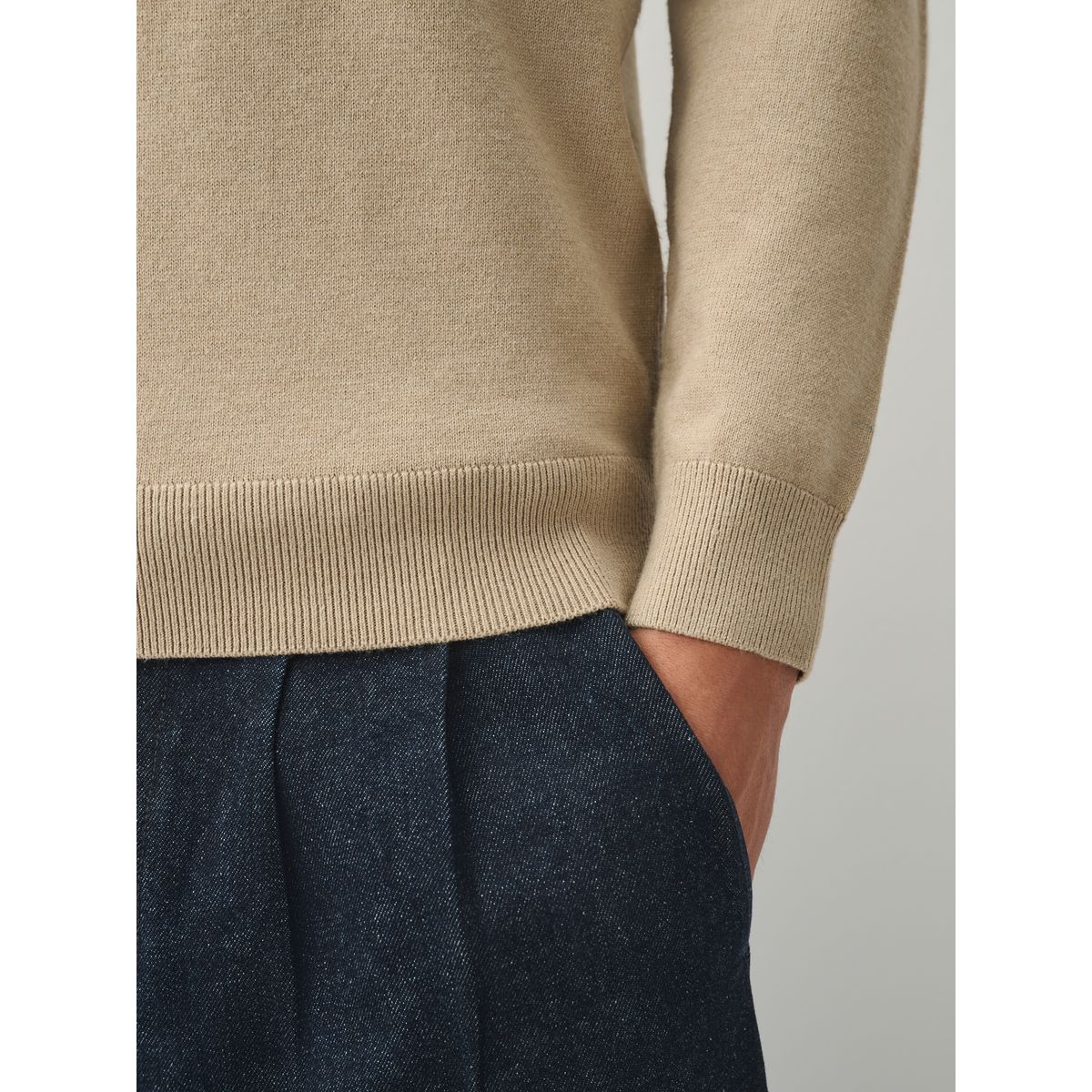 Polo en maille essential naturel, NEXT