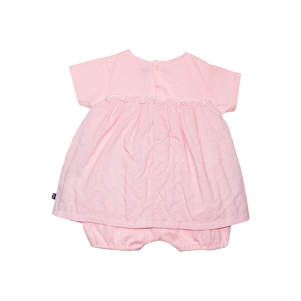 Combirobe garance manches courtes naissance rose, SUCRE D'ORGE