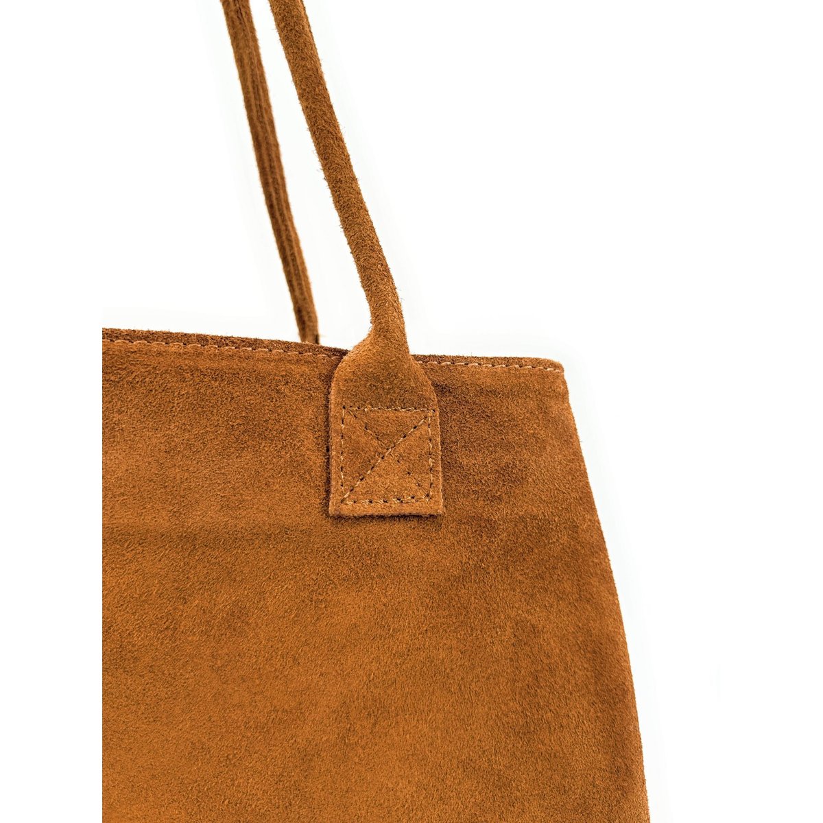 Grand sac cabas en croute de cuir SASHA camel, OH MY BAG