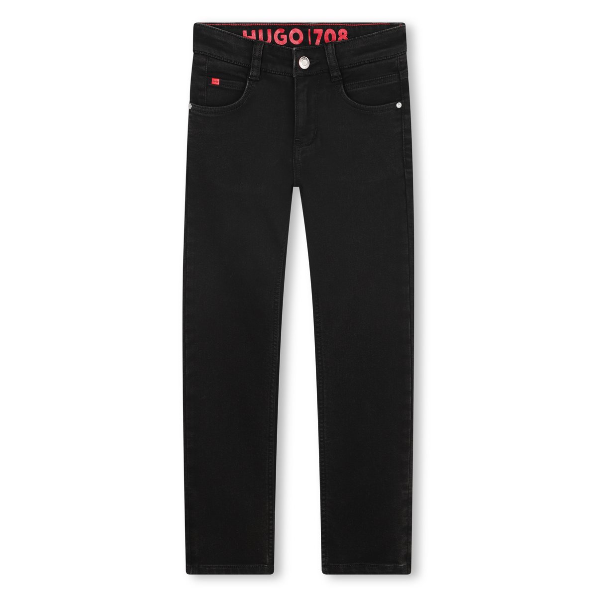 Pantalon en denim denim black, HUGO KIDSWEAR