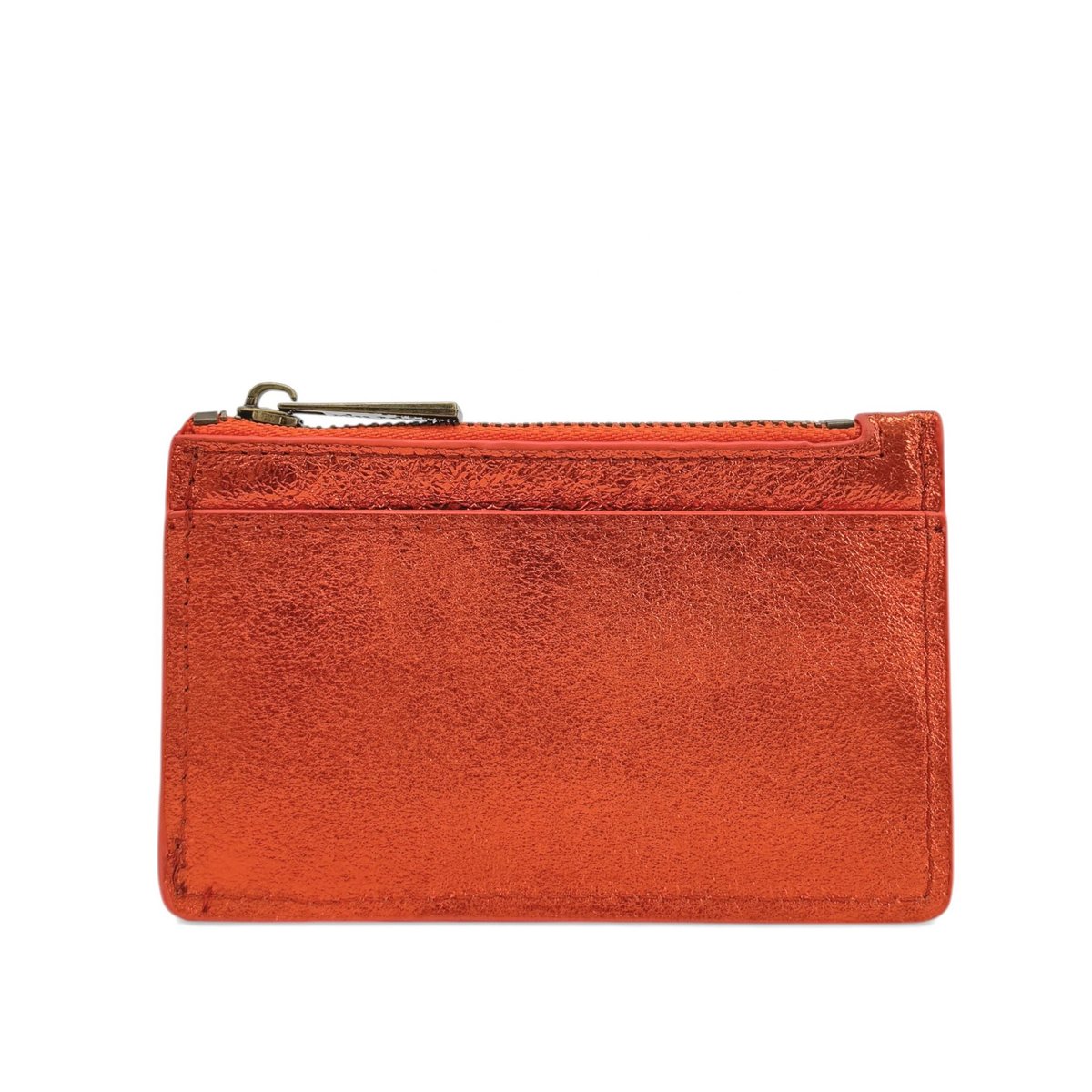 Porte-cartes en cuir irisé EKKO mandarine irisé, OH MY BAG