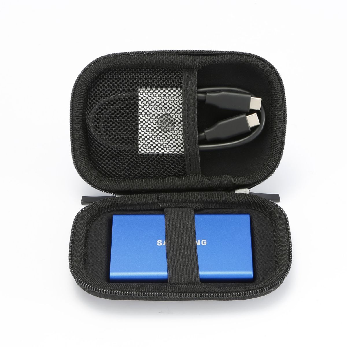 Disque SSD externe Pack T7 2To bleu + Etui couleur unique, SAMSUNG