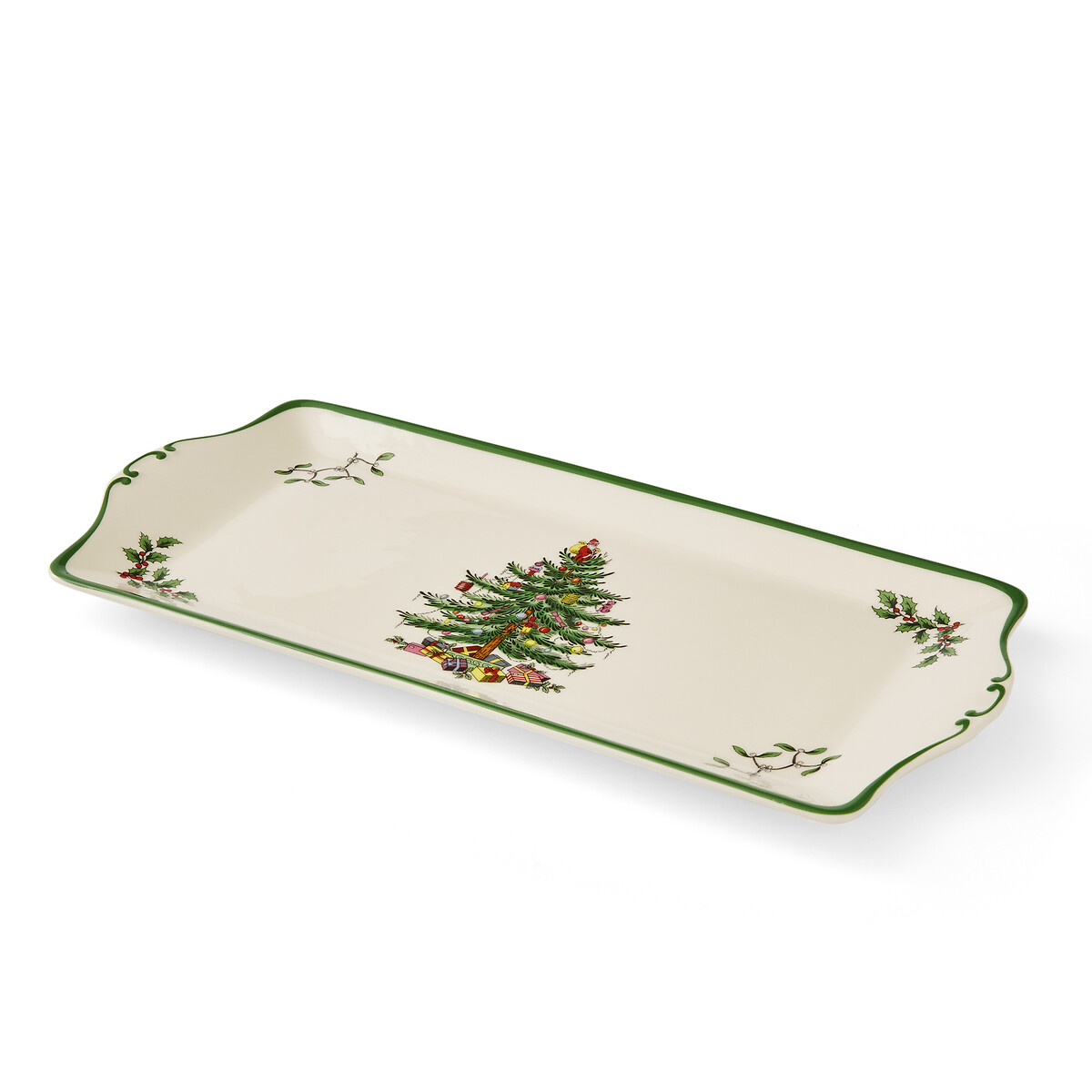 Christmas Tree Sandwich Tray white, SPODE