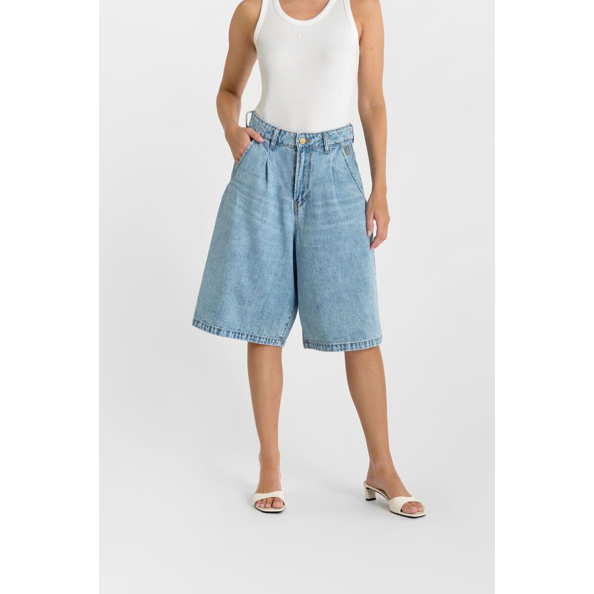 Bermuda short en jeans LOVA blue, LE TEMPS DES CERISES