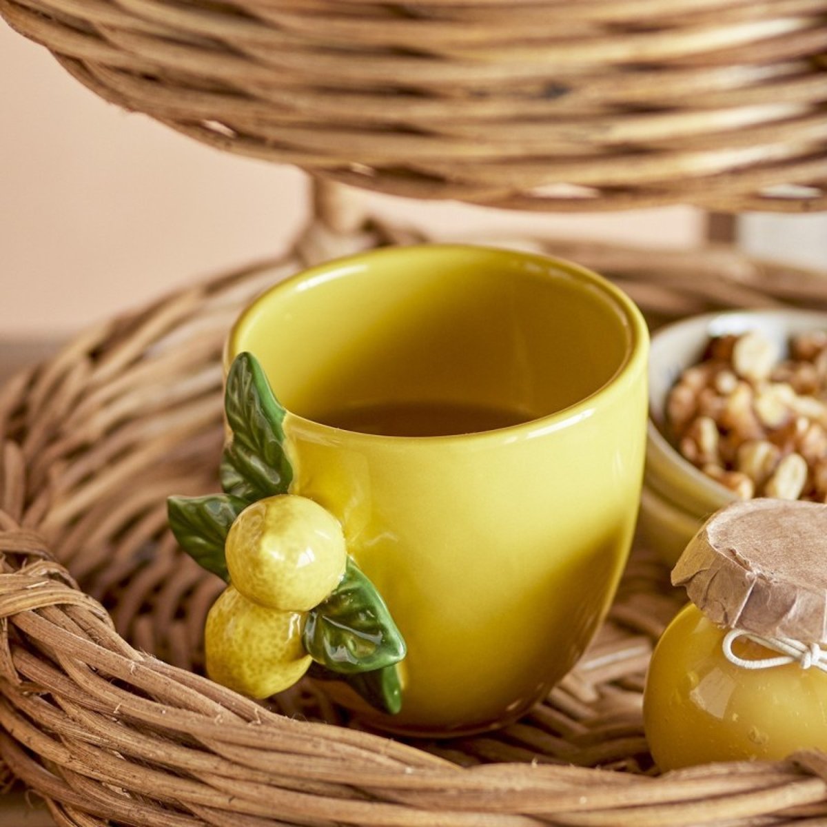 Tasse grès citrons LIMONE jaune, BLOOMINGVILLE