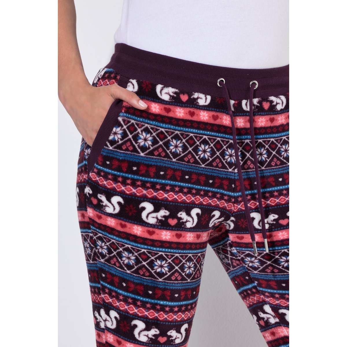 Pantalon d'intérieur avec taille élastique prune foncé, ULLA POPKEN