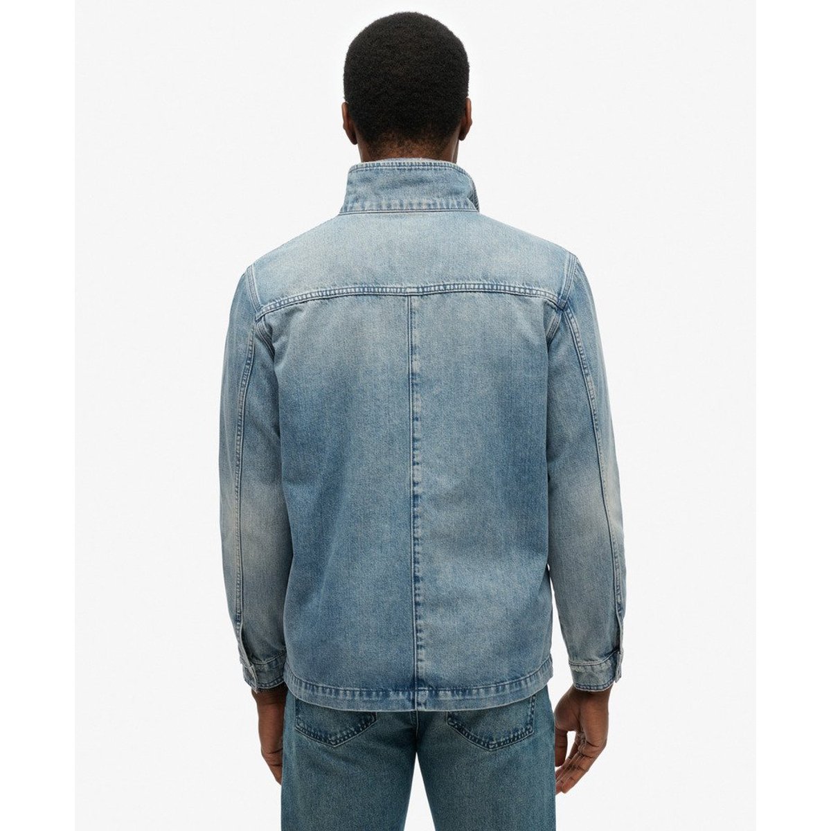 Veste Workwear en denim Merchant Store délavage vieilli, SUPERDRY