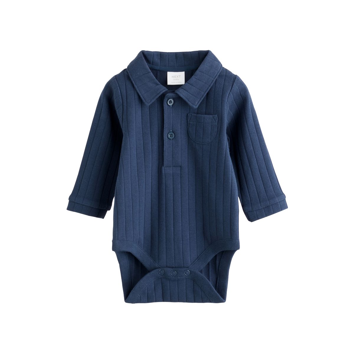 Ensemble polo, body et legging bébé bleu marine, NEXT