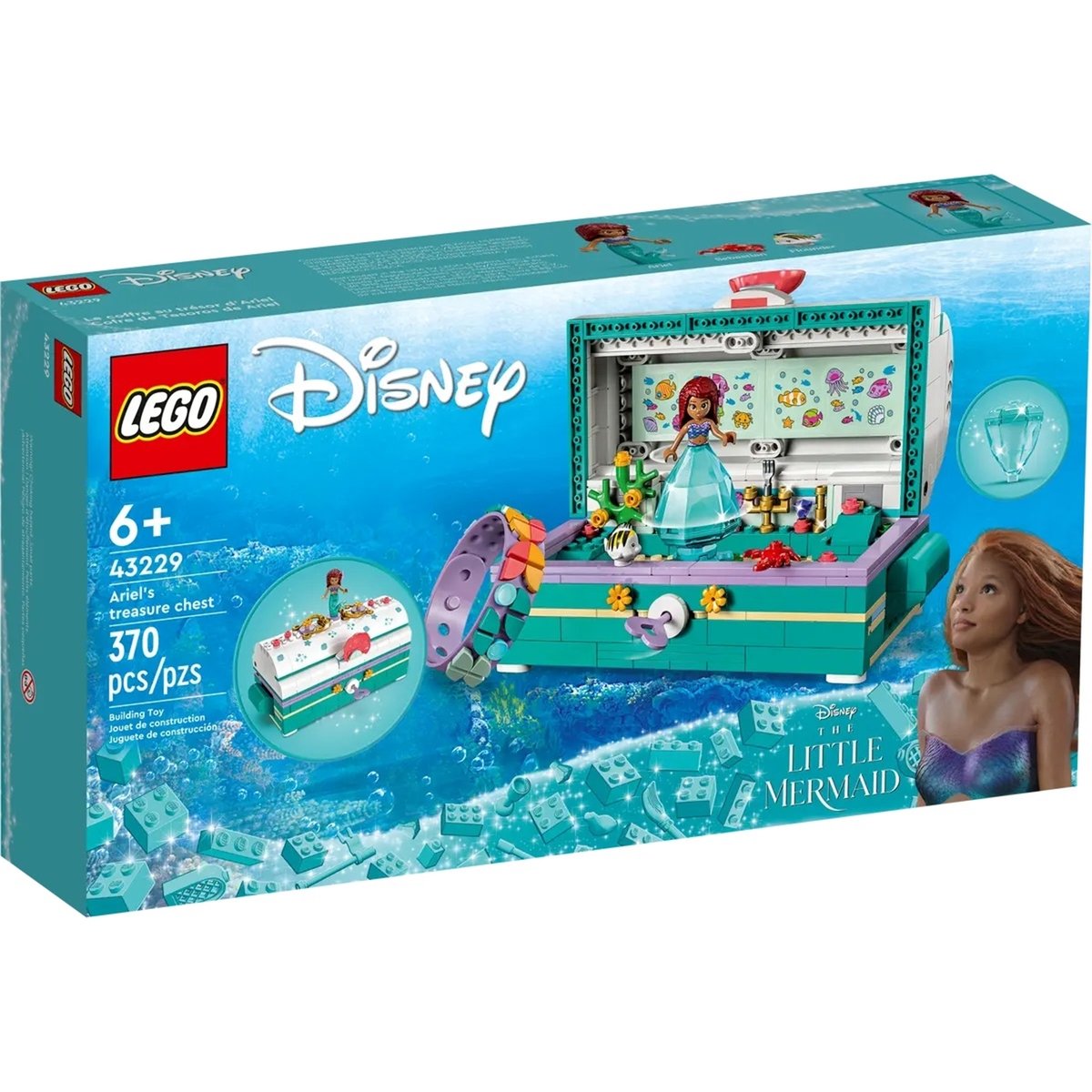 Disney Le coffre aux trésors d'Ariel multicolore, LEGO