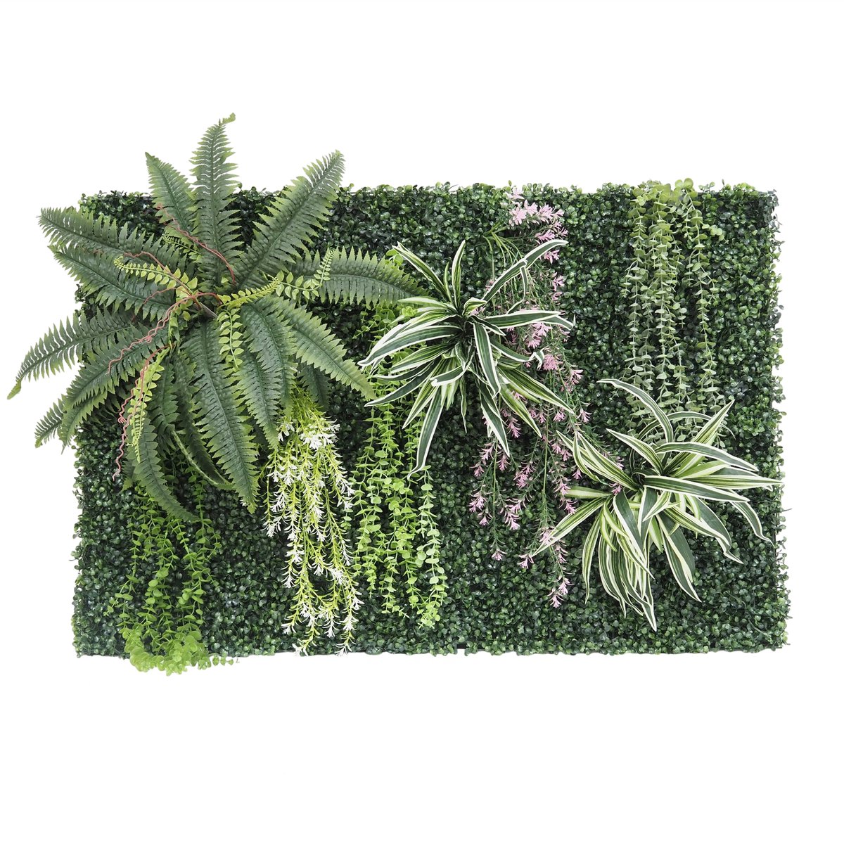 Mur végétal artificiel en kit DIY 120x80cm N 3 vert, LIGNE DECO