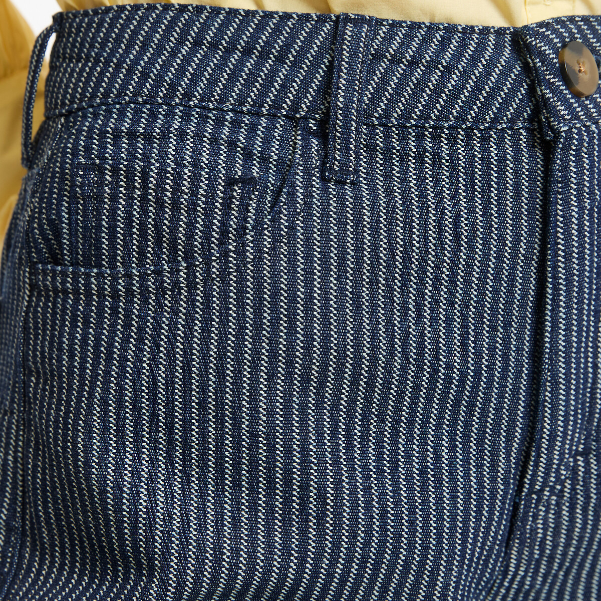 Jean large à rayures rayé bleu marine/blanc, LA REDOUTE COLLECTIONS