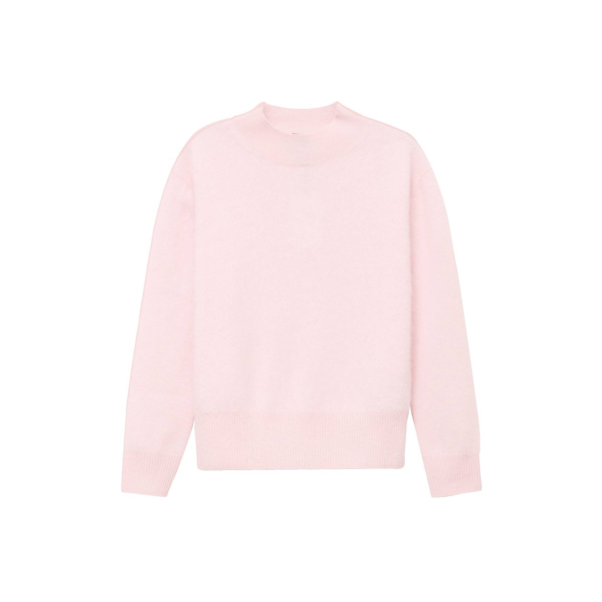 Pull cachemire col montant rose, BREAL