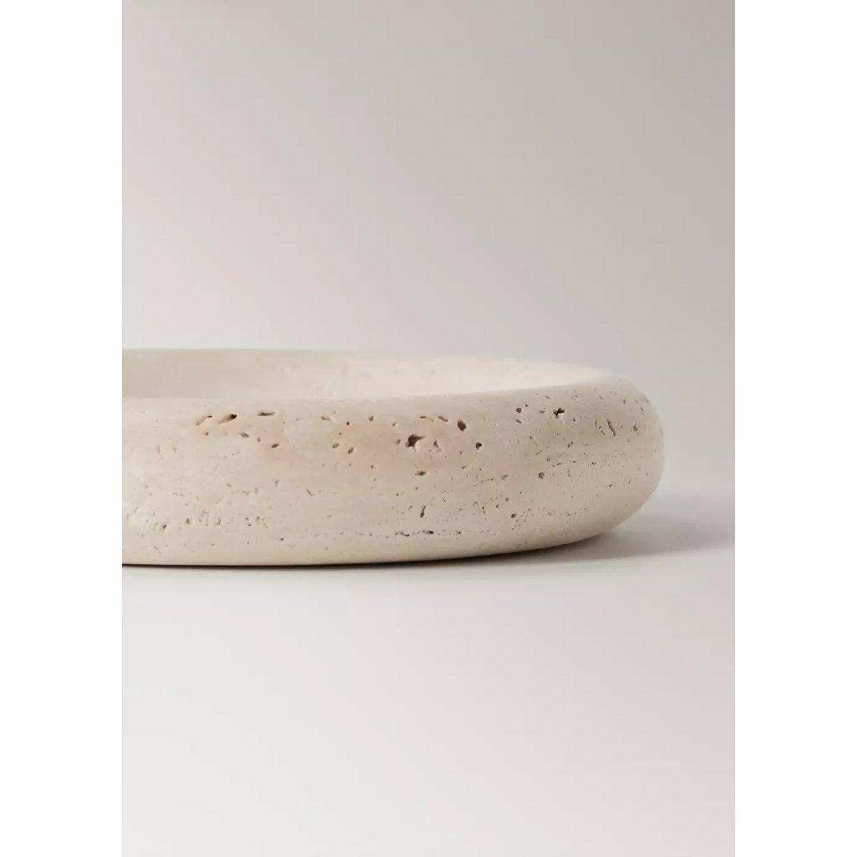 Porte-savon 100 % marbre effet travertin écru, MANGO HOME