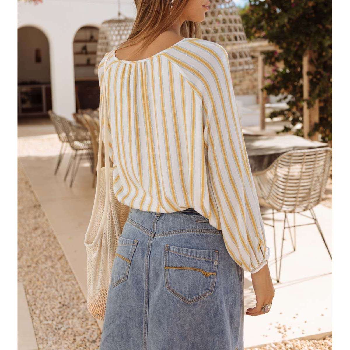 Blouse blanc, FREEMAN T. PORTER