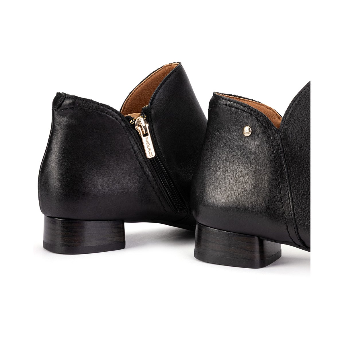 Bottines à talon cuir Ubeda black, PIKOLINOS