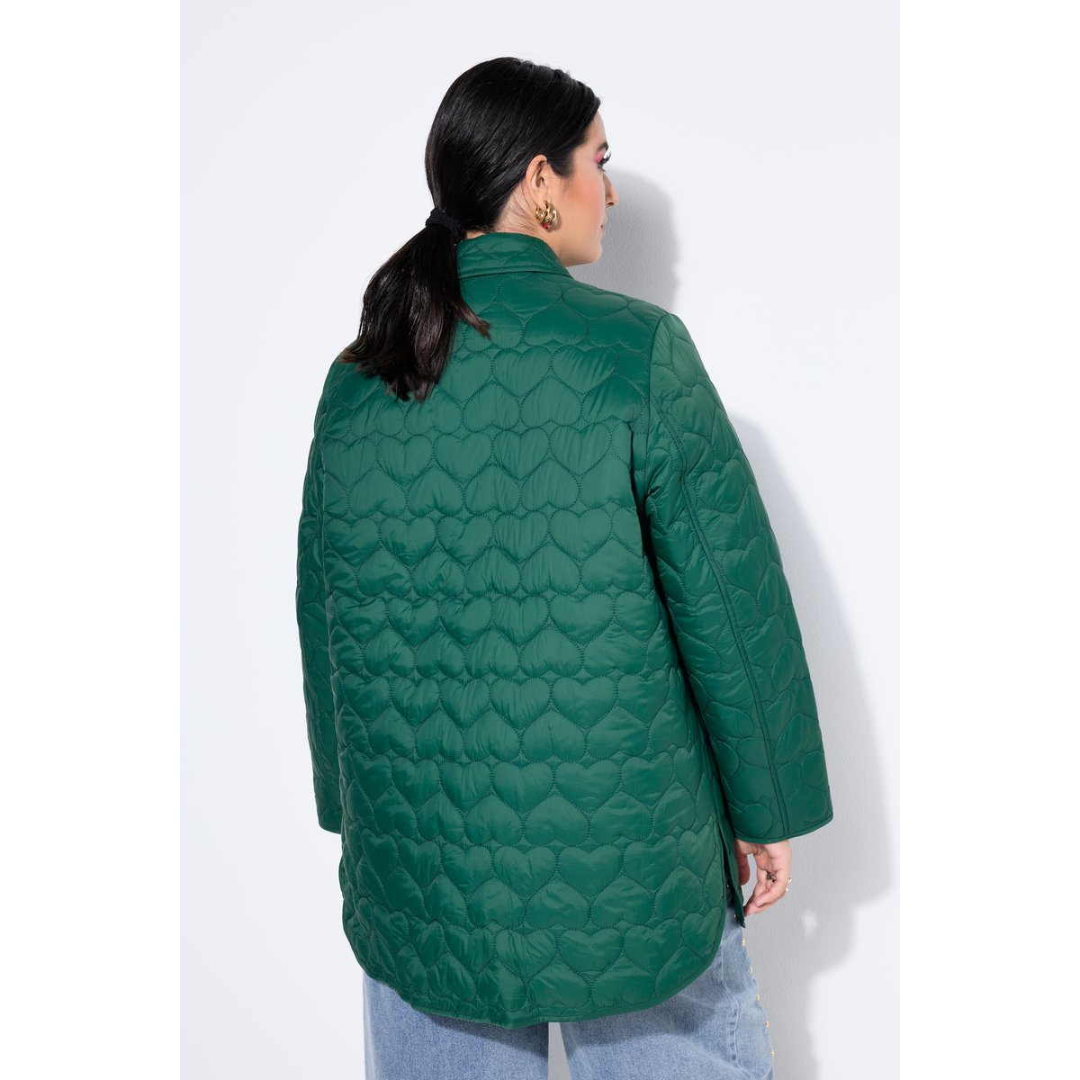 Manteau matelassé court, coupe Loose vert foncé, STUDIO UNTOLD