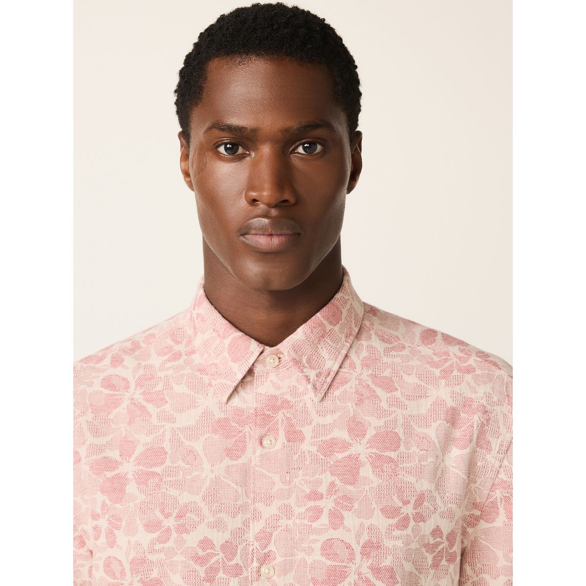 Chemise manches courtes à imprimé floral rose, NEXT