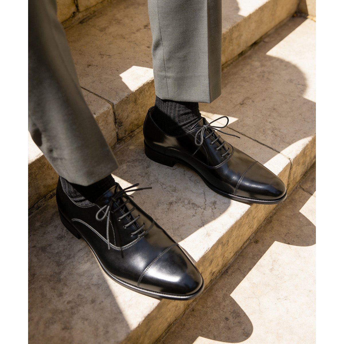 Richelieu cuir WHITNEY noir, FINSBURY