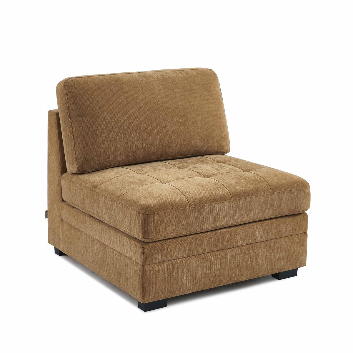 Canapé droit modulable 3 pièces en tissu BILLIE ecureuil, SORELH