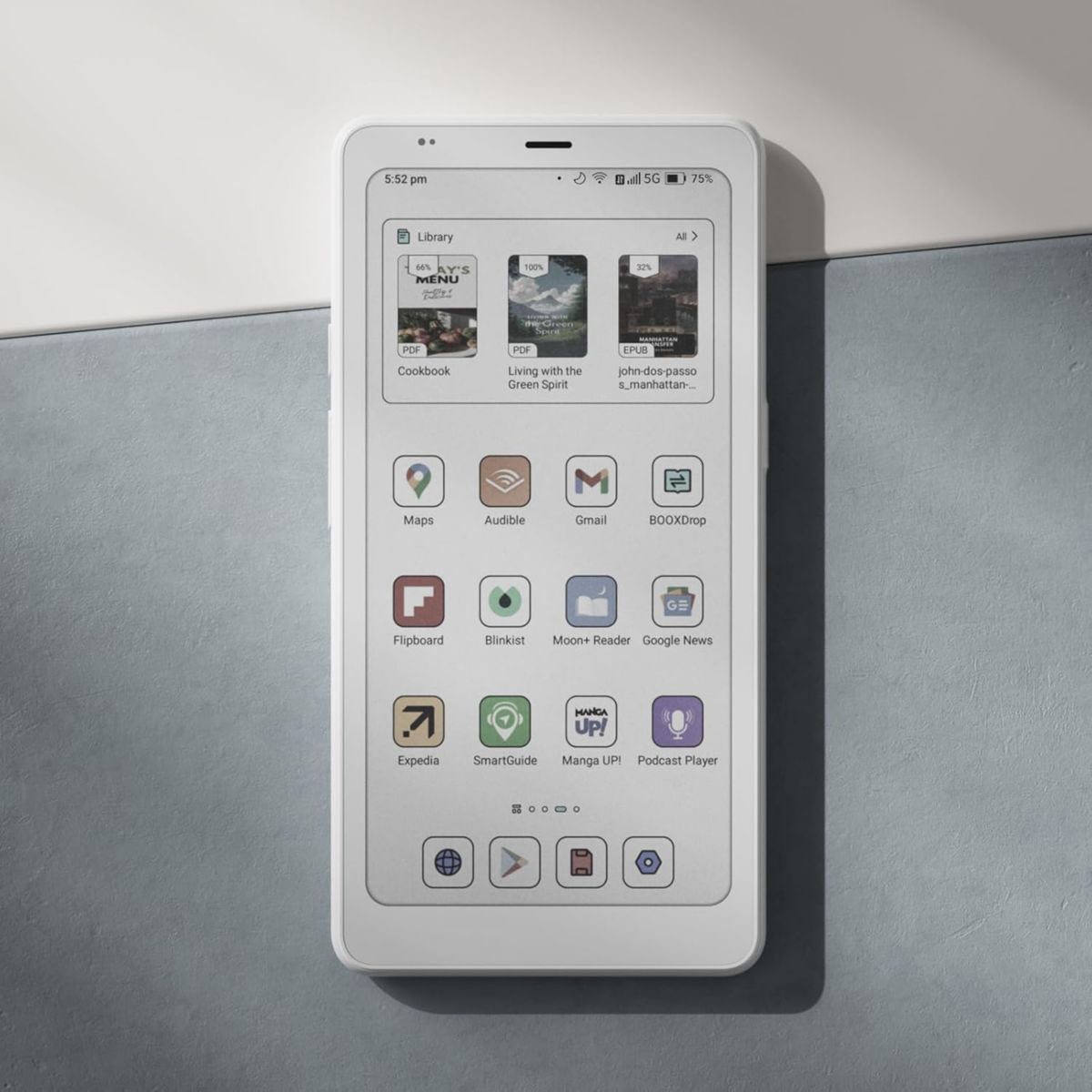 Liseuse eBook Palma 2 Pro blanc couleur unique, BOOX