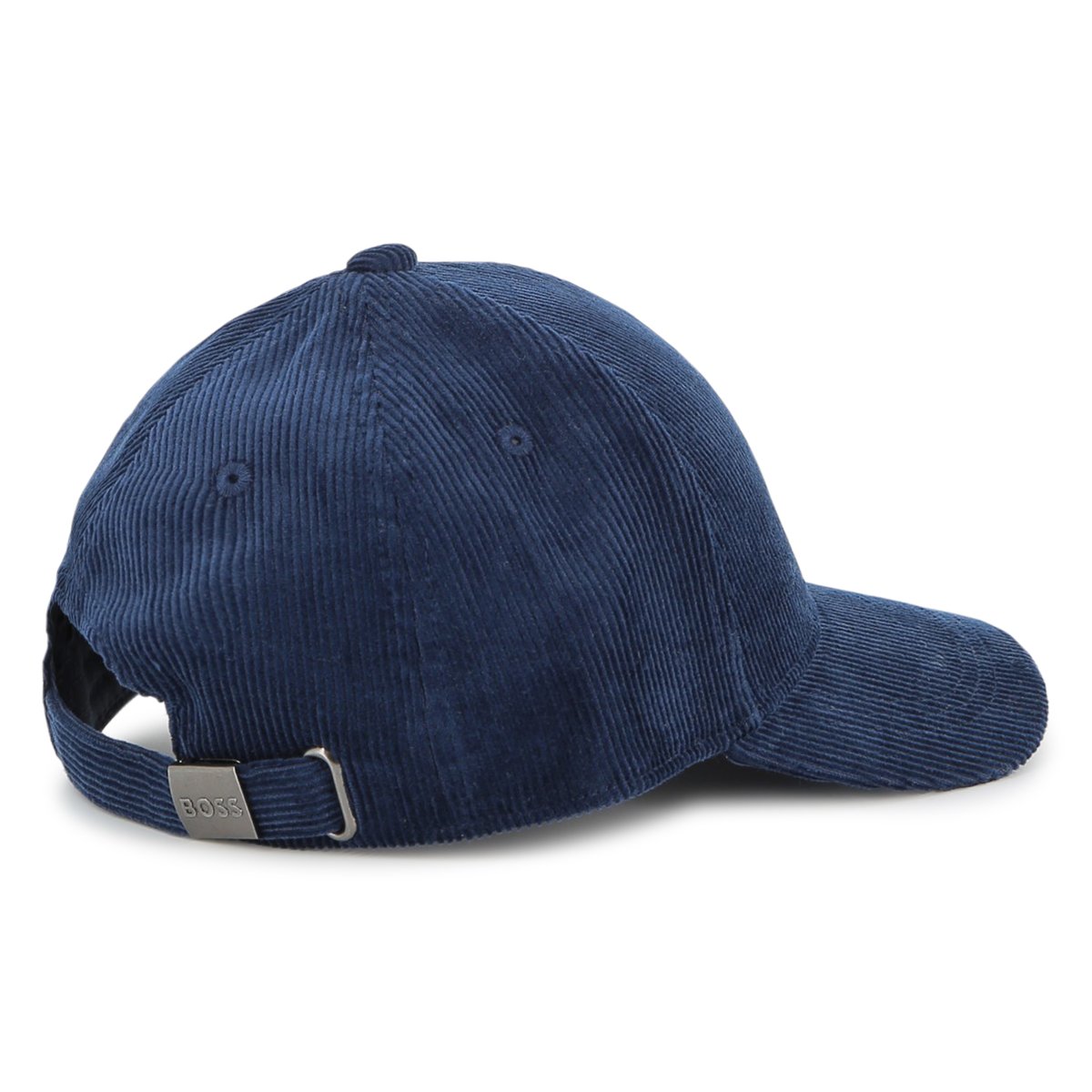 Cappellino in velluto bleu cargo, BOSS KIDSWEAR
