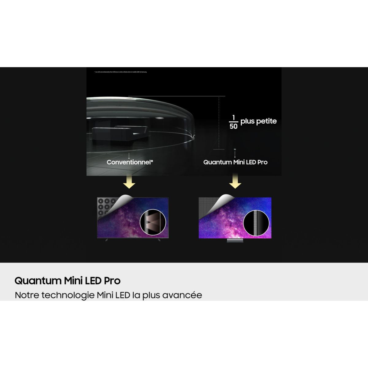 TV Mini Led NeoQLED TQ85QN990F 8K AI 2025 couleur unique, SAMSUNG