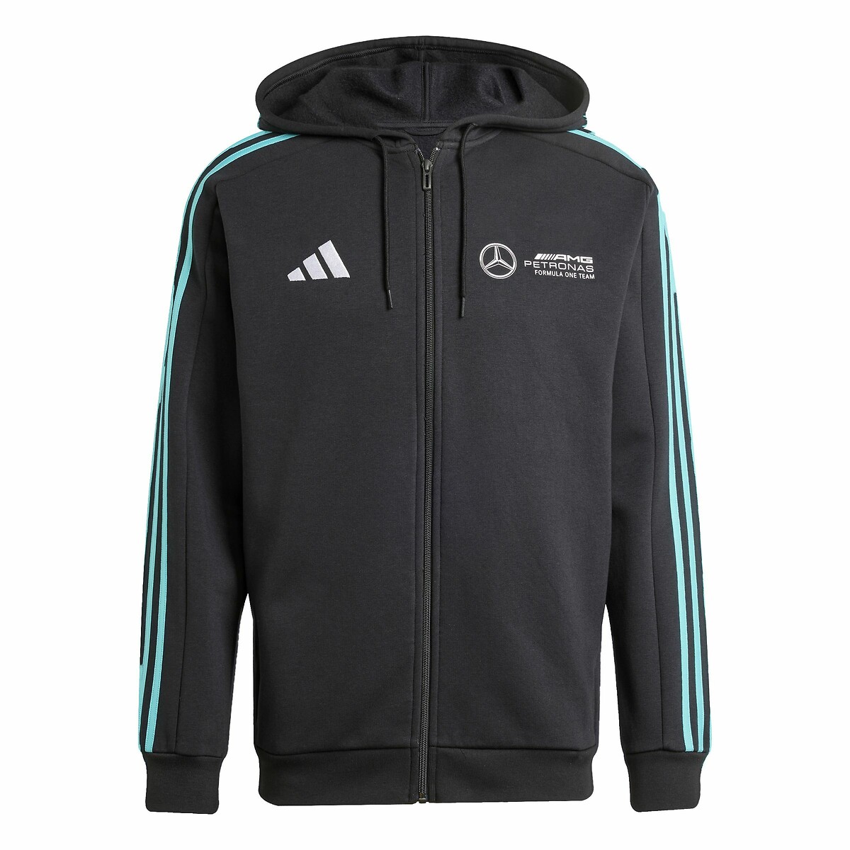 Sweat à capuche zippé Mercedes-AMG Petronas Formul noir, adidas Performance