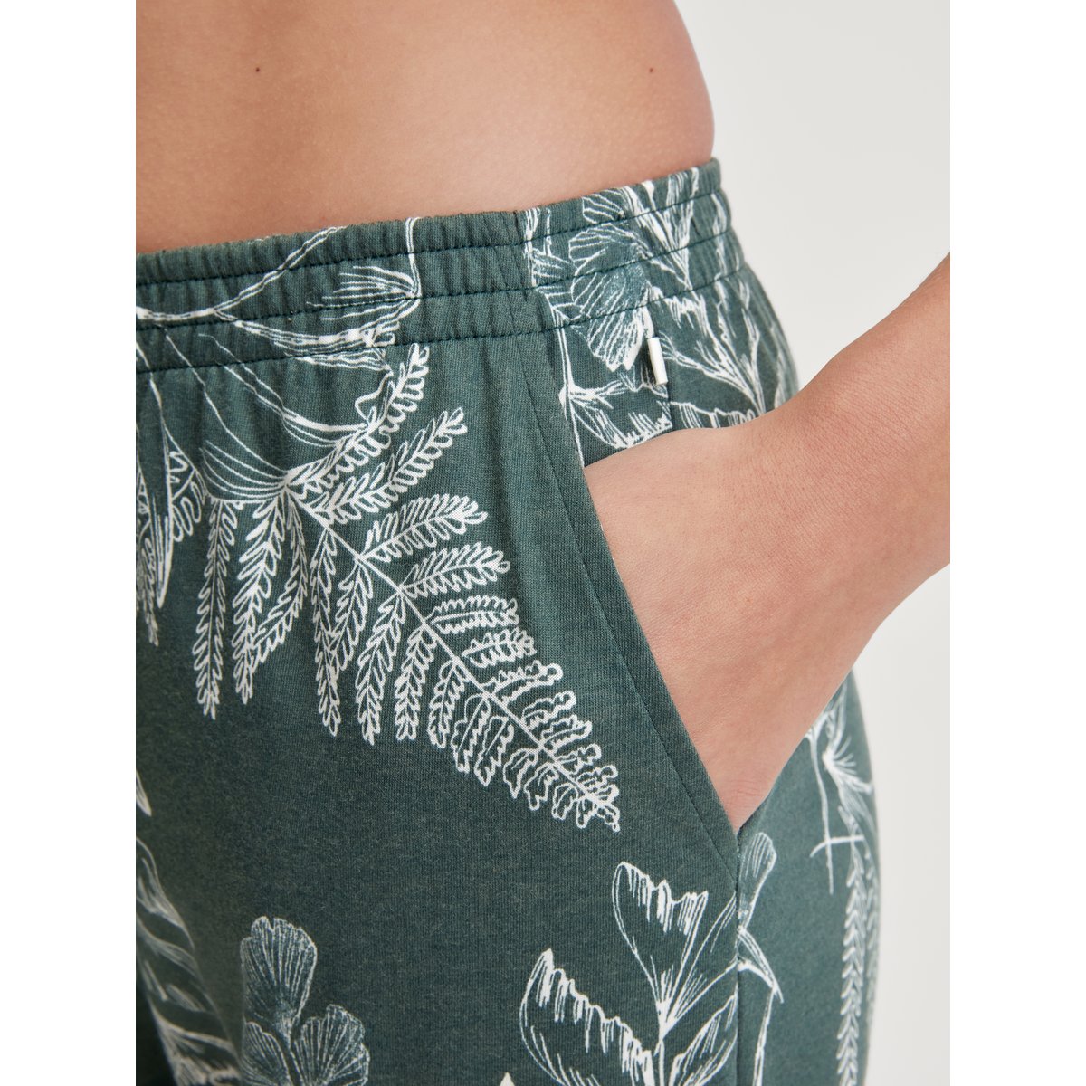 Pantalon Coton FAVOURITES BOTANIC deep emerald green, CALIDA