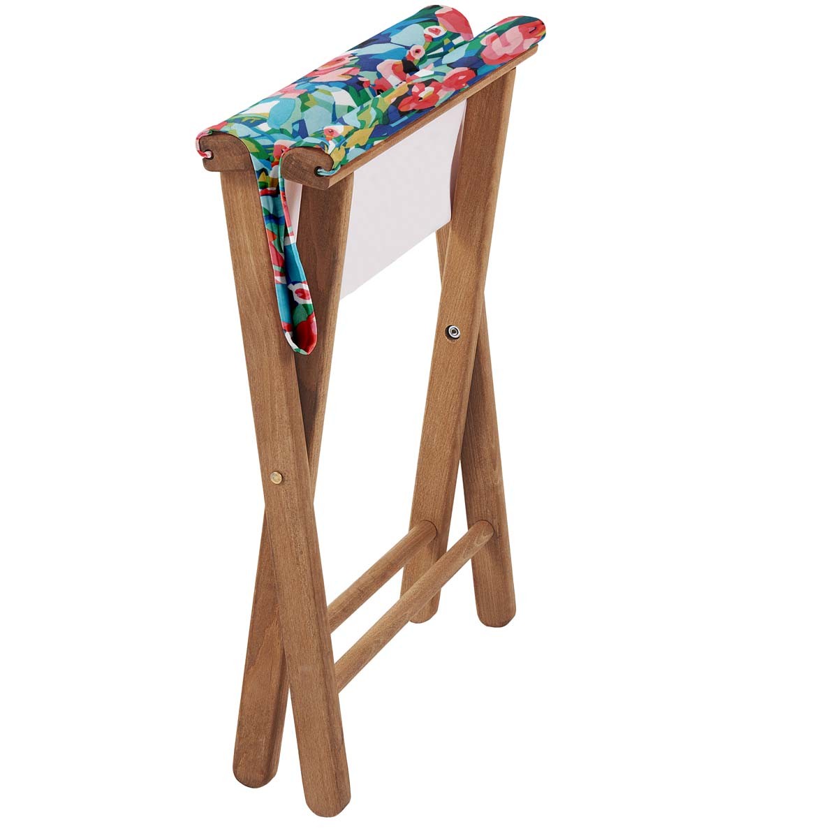 Pliant pêcheur en eucalyptus et toile outdoor, YUCA bleu, VENT DE BOHÈME