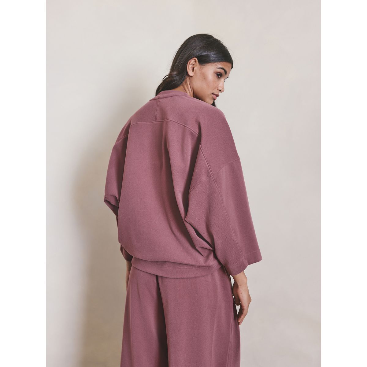 Sweat-shirt brossé rose, NEXT