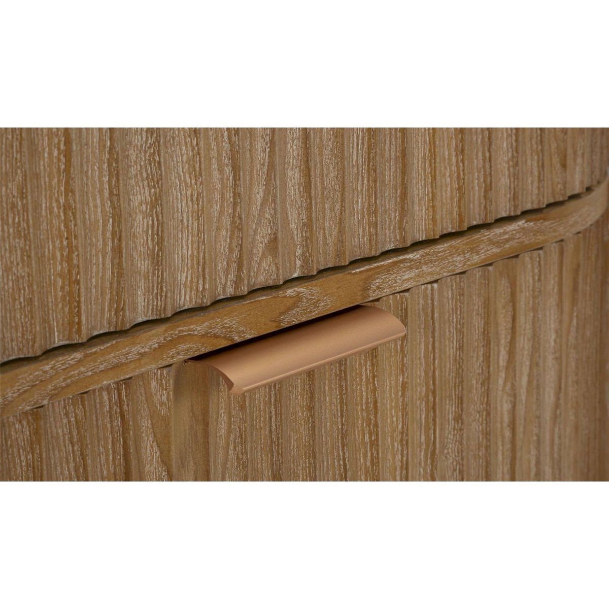 Commode 3 tiroirs en sapin et fer MODERN bois naturel, RECOLLECTION