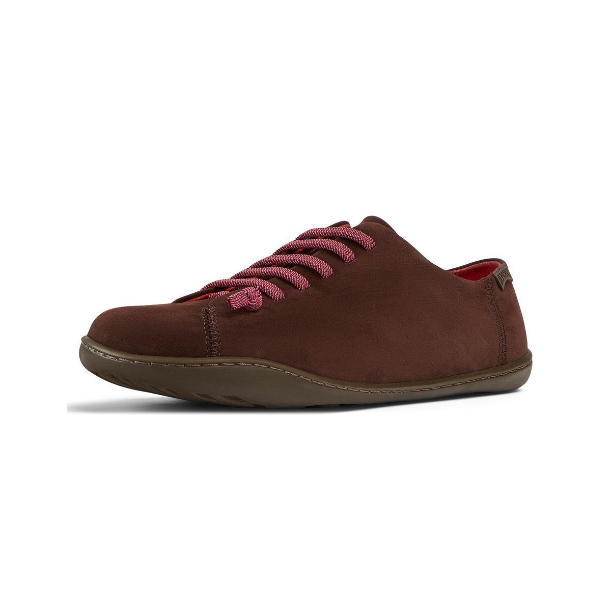 Sneaker Peu Cami cuir Nubuck Leather marron foncé, CAMPER