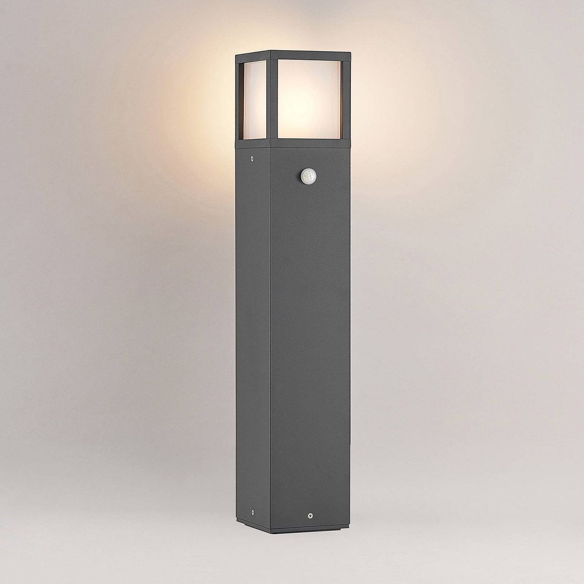 Luminaire extérieur en aluminium moderne gris foncé, LUCANDE