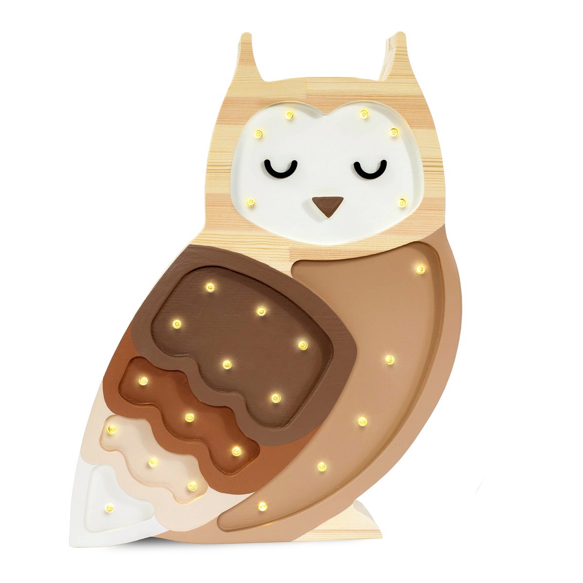 Lampe Veilleuse Chouette marron, LITTLE LIGHTS