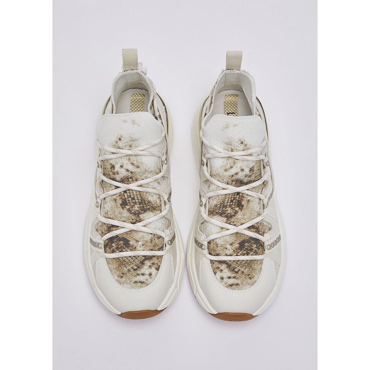 Sock-sneakers à imprimé python blanc, LIU JO