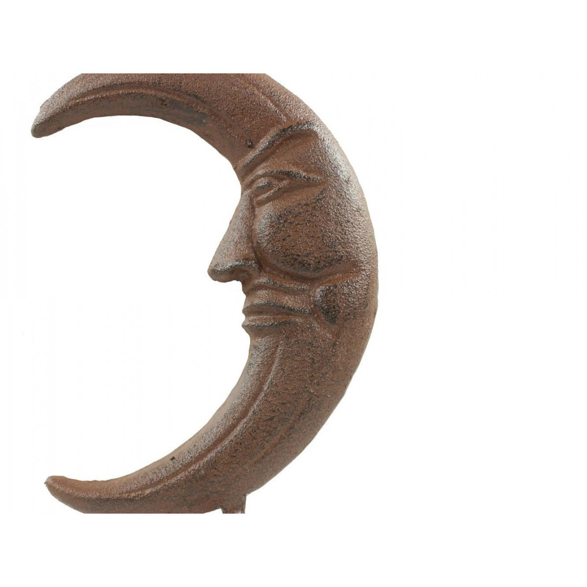 Porte serviettes accroche lune fonte marron, DECORATION D’AUTREFOIS