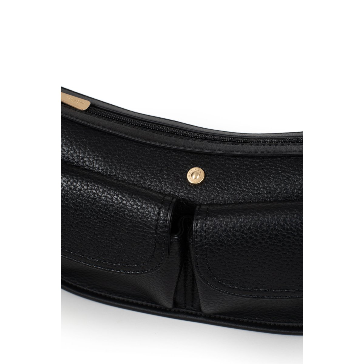 Sac porté épaule 1 anse ELLA noir, HEXAGONA