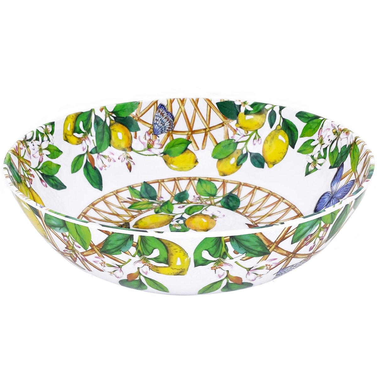 Grand saladier Capri 31 cm citrons jaunes - collection carpi, LES JARDINS DE LA COMTESSE