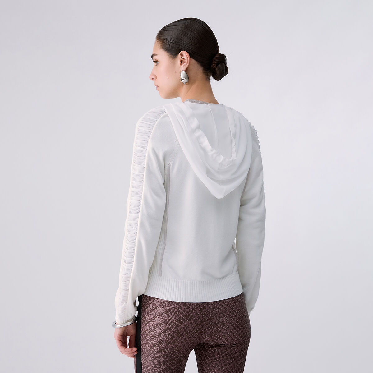 Pull à capuche blanc, LIU JO